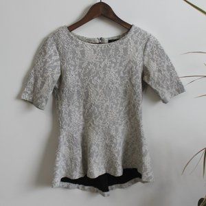 RW&CO white peplum top | S